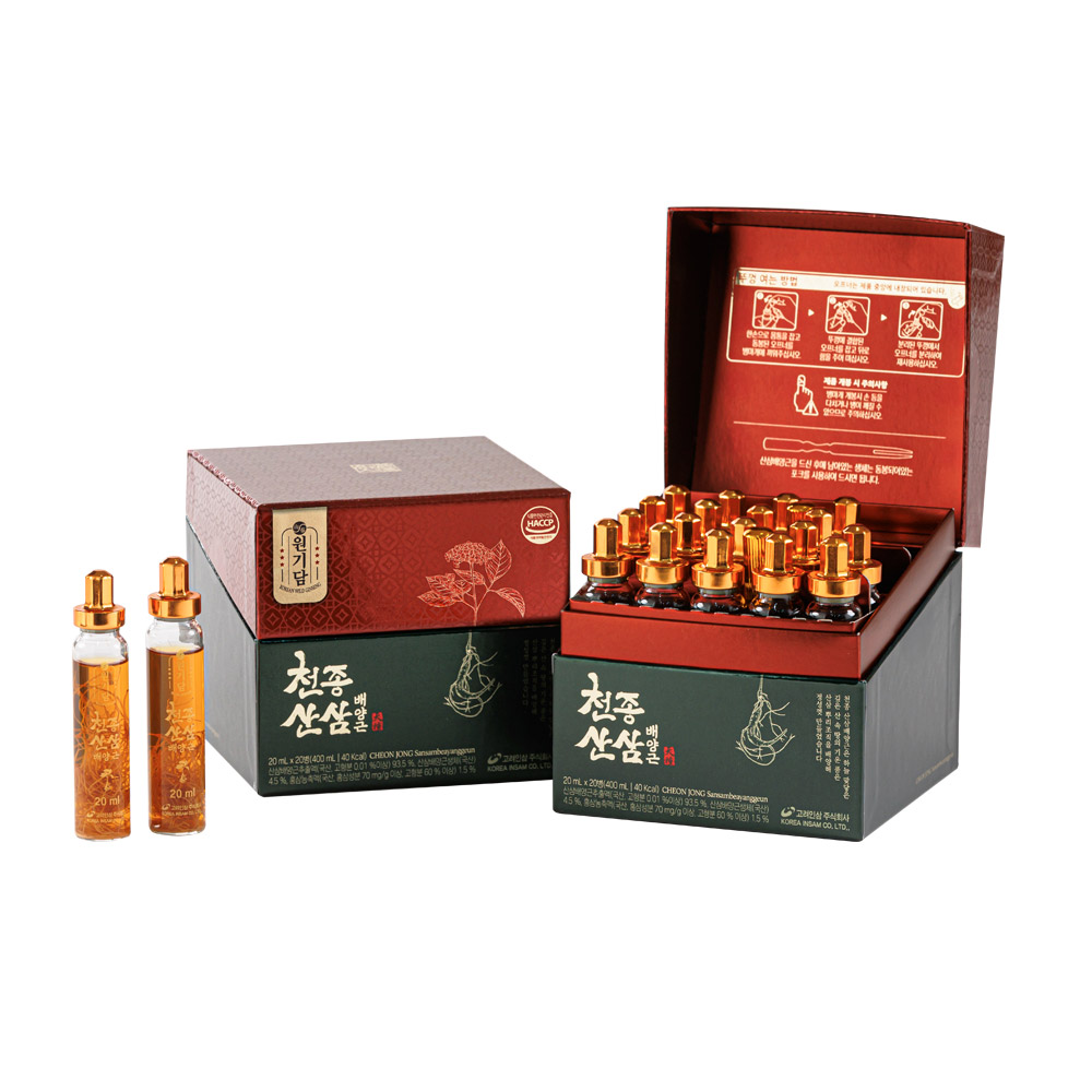원기담 천종산삼배양근 스탠딩 20ml 20병